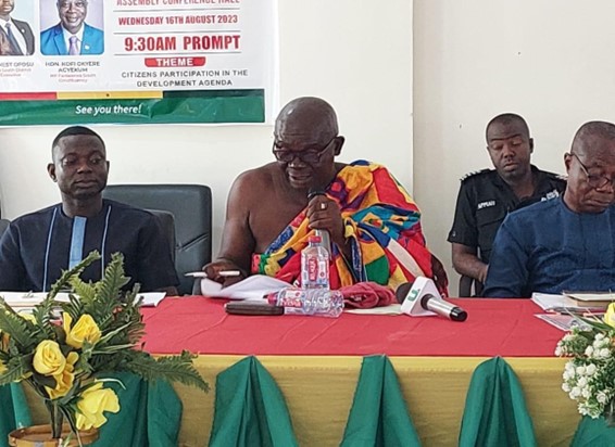 MANAGEMENT OF THE FANTEAKWA SOUTH DISTRICT ASSEMBLY ORGANISED A TOWN HALL MEETING